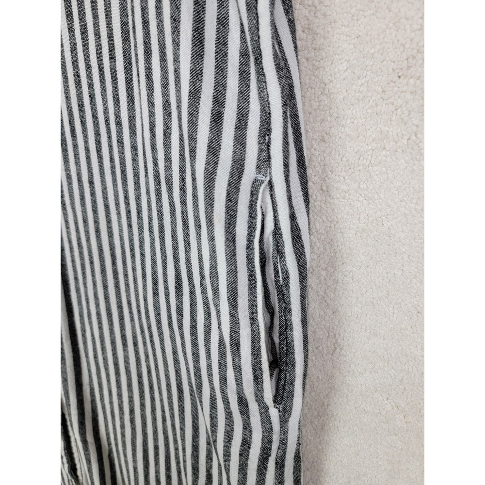 Gap Linen Blend Sleeveless Striped Midi Shift Dress Women's Large Tall - Picture 6 of 8